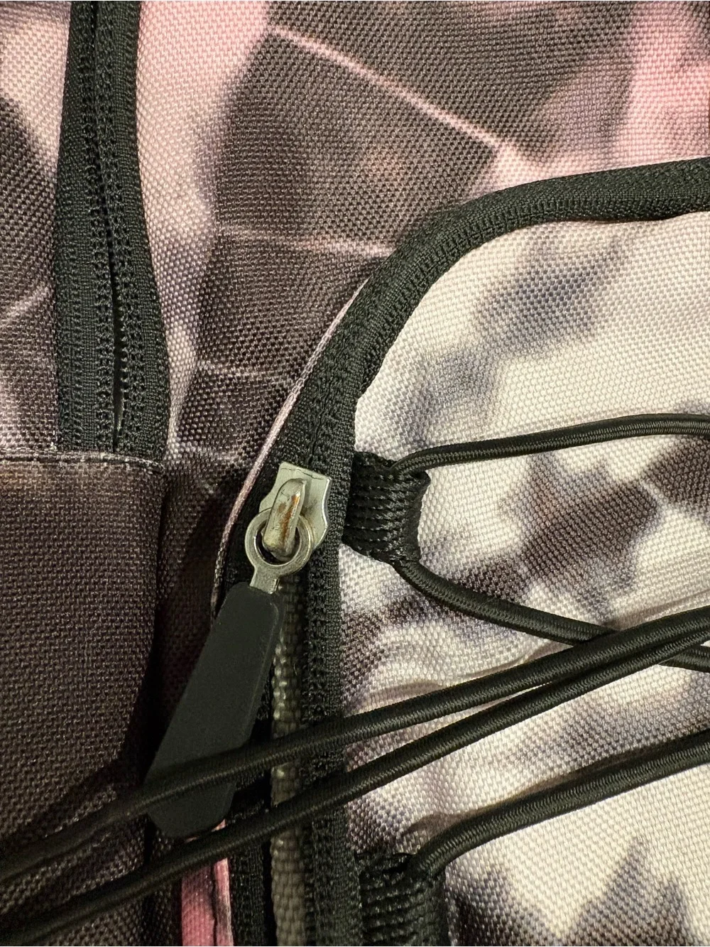 Pottery Barn Teen Pink and Black Tie-Dye Backpack 17x13